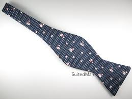 Free for commercial use no attribution required high quality images. Floral Bow Tie Pindot Cherry Blossom Blue Flat End Suitedman