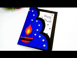 Handmade diwali card made using card making supplies such as card stock, pattern paper, glitter glue and embellishments to wish your loved ones on diwali! Diy Diwali Greeting Card Handmade Diwali Card Making Ideas How To Make Greeting Card For Diwali