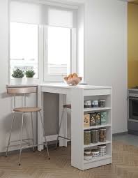 bartafel aravis 115x50 met opbergruimte wit islas de cocina isla de cocina movil almacenaje de cocina
