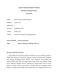 Majlis sukan sekolah daerah ledang. Laporan Kejohanan Balapan Padang Kejohanan Olahraga Tahunan Tahun 2014
