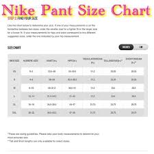 Nike Pros Size Chart Nike Pro Size Guide Nike Apparel Sizing