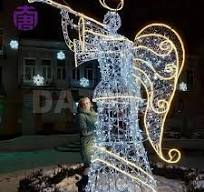 Merry Christmas Decoration Light Fairy Curtain Garland Star Angel Snow Ball  Motif Luces Adornos De Navidad Led Christmas Lights
