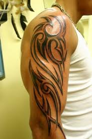 Warriors were often tatted up in these designs to both identify the wearer as belonging to a particular tribe and to scare off enemies. Tattoos Tattoos Unterarm Tattoo Mann Vorlagen Skull Tribal Arm Tattoos Tribal Tattoos For Men Tribal Sleeve Tattoos