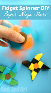 Cool origami easy ninja star. Ninja Fidget Spinner Diy Paper Only No Template Needed Red Ted Art Make Crafting With Kids Easy Fun