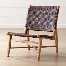 Cavett Leather Wood Frame Chair Reviews Crate And Barrel In 2020 Leather Chair Woven Chair Comfy Chairs