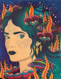 Speed coloring in my coloring book double the fun. My Latest Finished Page From A Hanna Karlzon Coloring Book Adultcoloring