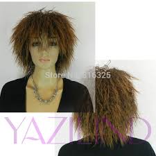 If you combine it with a fade or taper on the sides you will look exquisite. Wholesale Price Free Shippingpunk Rock Micro Perm Curly Short Medium Spiky Brown Synthetic Hair Full Wig Hair Thick Wig Human Hairwig Blue Aliexpress