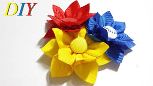 Como Hacer Lazos Diy 108 Flor De Cinta En Gancho Tutorial Como Hacer Lazos Hacer Arcos De Pelo Como Hacer Monos