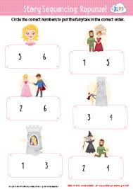 Rapunzel Story Sequencing Worksheet Kids Preschool Kindergarten Kindergartenworksheets Prescho Story Sequencing Story Sequencing Worksheets Rapunzel Story