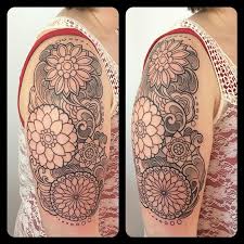 The shapes, whether organic or not, and the lines create a nice balanced look. Mandala Arm Tattoo By Laura Jade Tattoonow