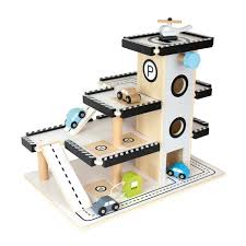 Jabadabado Parkgarage Grau Inkl Autos Holz Parkhaus Spielzeug Parkhaus Parkhaus