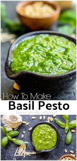 How To Make Basil Pesto With Just 5 Simple Pesto Ingredients This Healthy Pesto Recipe Is So Easy To Make An Pesto Recipe Pesto Sauce Recipe Pesto Recipe Easy