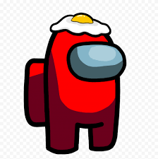 Hd Red Among Us Crewmate Character With Egg Png Citypng In 2020 Png Character Red
