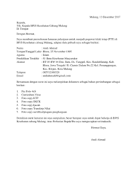 Surat lamaran kerja adalah sebuah surat yang dibuat untuk keperluan permohonan kerja di sebuah perusahaan, kantor, atau instansi. Surat Lamaran Bpjs Malang