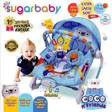 Babyelle bouncer / rocker / ayunan kursi goyang bayi manualrp856.500: Sugar Baby Premium Rocker 10 In 1 Kursi Goyang Bayi Bouncer Bayi Sugarbaby Motif Baru Shopee Indonesia