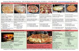 See 45,730 tripadvisor traveler reviews of 97 estes park restaurants and search by cuisine, price, location, and more. Antonio S Real New York Pizza Deli Menu In Estes Park Colorado