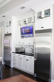 new kitchen reveal tv in kitchen