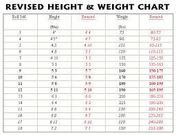 particular ama height weight chart 2019