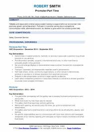 Download free cv or resume templates. Promoter Resume Samples Qwikresume