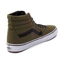 Vans Sk8 Hi Skate Shoe Green 497005 Skate Shoes Vans Sk8 Shoes