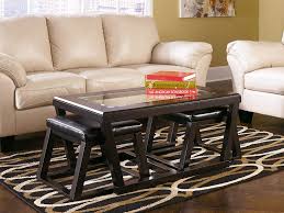 Yaheetech lift top coffee table with hidden storage compartment & seperated lower shelf, rising tabletop dining table for living room, 24.2in h, espresso 4.5 out of 5 stars 2,408 $106.99 $ 106. Buy Signature Design By Ashley Kelton Glass Top Coffee Table With 2 Stools 3 Piece Set Espresso Brown Online In Turkey B006yvgzbw