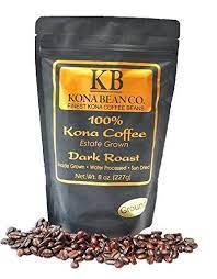 Kona Bean Co 100 Kona Coffee Estate Grown Dark Roast Ground 8oz By Kona Bean Co Best Value Buy On Amazon Coffeemak Hawaiian Coffee Food Shop Kona Coffee
