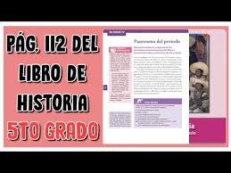 Primaria quinto grado historia libro de texto, author: Pag 112 Del Libro De Historia Quinto Grado Youtube