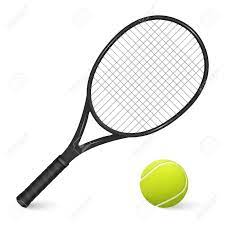 Basically, the tennis racket is the most important accessory of the player on the court. Black Tennis Racket And Ball Isolated On White Background Royalty Free Cliparts Vectors And Stock Illustration Image 39890960