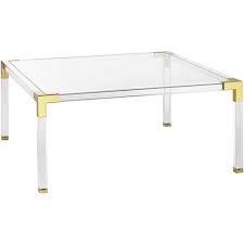 1970s vintage glass, brass and perspex coffee table. 55 Downing Street Hanna 40 Square Clear Acrylic Modern Coffee Table Target