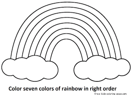 Printable Rainbow Coloring Coloring Pages For Kids Rainbow Pages Birthday Coloring Pages