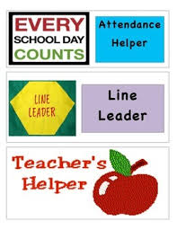 Classroom Helping Hands Chore Labels For Pocket Chart