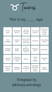 Taurus Taurus Bingo Taurus Bingo Template Taurus Instagram Bingo Taurus Facts Taurus Quotes Taurus Aesthetic Taurus Taurus Memes Zodiac Horoscope Taurus