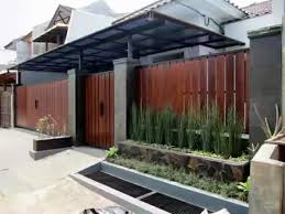 Pagar minimalis kayu dan besi 2020 rumah minimalis modern. Pagar Motif Kayu Grc Content
