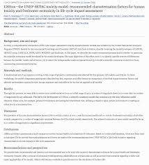 Rosenbaum R K Bachmann T M Gold L S Huijbregts M A J Jolliet O Juraske R Koehler A In 2020 Life Cycles Life Cycle Assessment Pollution Prevention