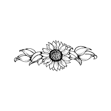 Sunflower Tattoo Black And White Google Search Girly Tattoos Feminine Tattoos Sunflower Tattoos