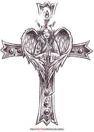 On the hand, on the back, on the neck etc. Guardian Angel Cross Keltische Kreuz Tattoos Kreuz Tattoo Bild Tattoos