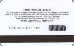 Can i use my nike gift card at champs. Gift Card Nike Champs Sports United States Of America Champs Sports Col Us Cha 011a