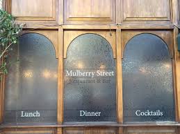 Single hung, sliding capistrano valley glass & mirror is committed to providing south orange county homeowners, business owners, building contractors, and architects. Textured Window Graphics Mulberry Street Ristorante Fullerton Ca