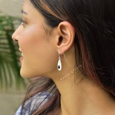 Genuine Black Onyx Earrings Onyx Handmade Earrings Sterling Silver Earrings  Black Gemstone Earrings for Women Bridesmaid Earrings Gifts