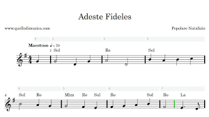 A4, 1 page, 35 kb copyright: Adeste Fideles Spartito Animato Flauto Tastiere Scuole Medie Youtube