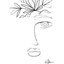 Black And White Flower Crown Drawing Flower Crown Digital Download Black And White Minimalist Wall 4 50 Liked On Polyvore Fea Flower Crown Drawing Black And White Wall Art Crown Drawing