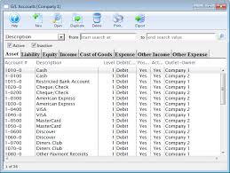 setting up the chart of accounts