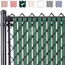 Chain link slats are usually sold by the box. Amazon Com Fenpro W Slat Chain Link Fence Slats With Bottom Lock Channel 6 Ft Green Garden Outdoor