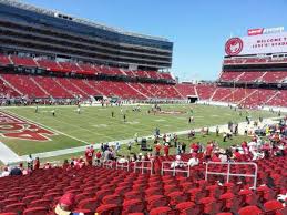 levis stadium section 122 home of san francisco 49ers