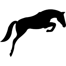 Dancing Horse And Horseshoe Background Free Vector Icons Designed By Freepik Horse Silhouette Horse Stencil Horse Logo