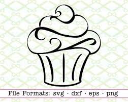 Outline Cupcake Clipart Doodle Cupcakes Clip Art Hand Drawn Etsy In 2020 Cupcake Outline Free Clip Art How To Draw Hands
