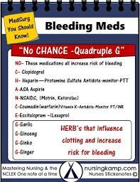 These Medications All Increase Risk Of Bleeding Http Nursingkamp Com C Clopidegrel H Heparin Protamine Sulfate Ant Pharmacology Nursing Nursing Notes Nurse