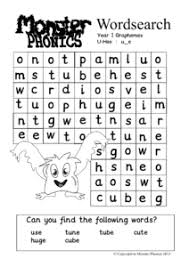 Choose correct word(s) and write Free Phonics Worksheets Activities Monster Phonics