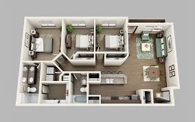 50 three 3 bedroom apartment/house plans | architecture & design. 3 Bed 2 Bath 1228 Sq Ft Small House Design Plans House Floor Design Sims House Plans
