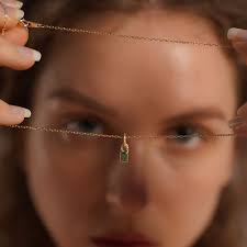 Collar de plata de ley 925 auténtica para mujer, colgante de lujo con  cerradura de circonita verde, Simple, Vintage, joyería para fiesta de boda,  regalo